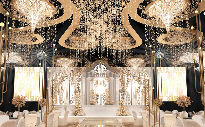 宁海花木兰喜事汇金色大厅效果展示